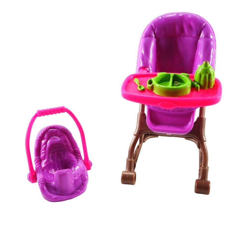 Fisher Price‎ Loving Family Dollhouse Everything for Baby Hi Chair Car Seat